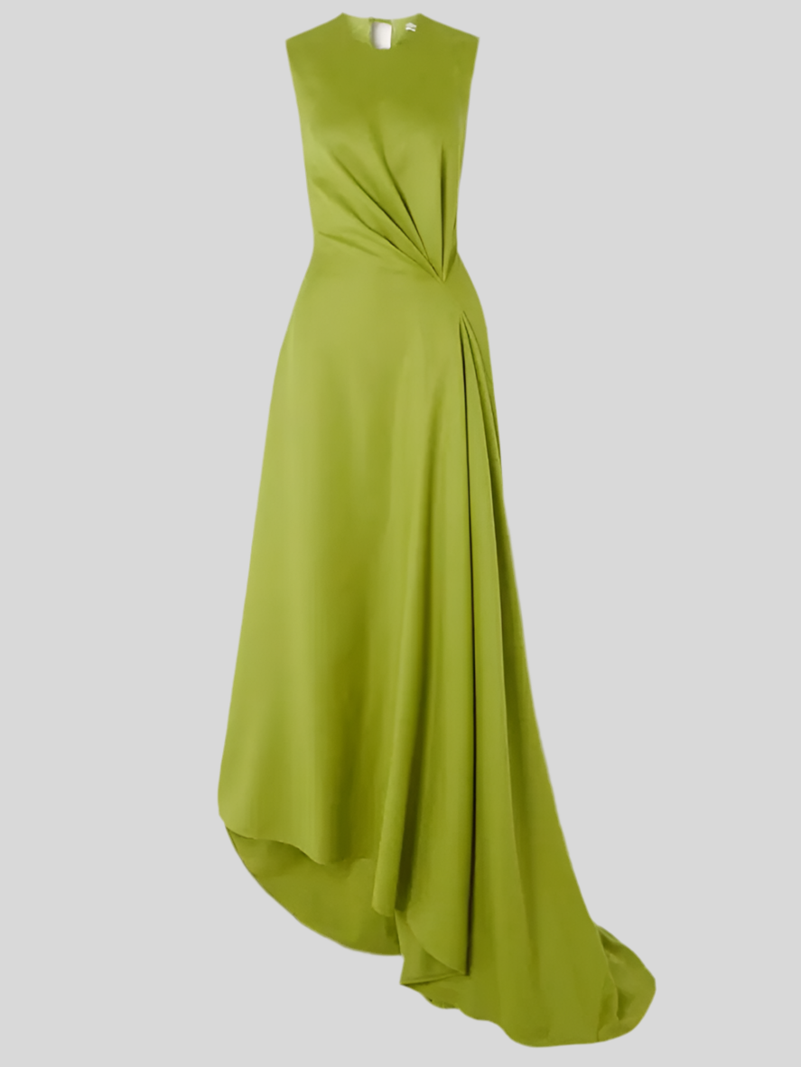 Olive Green Evening Dress