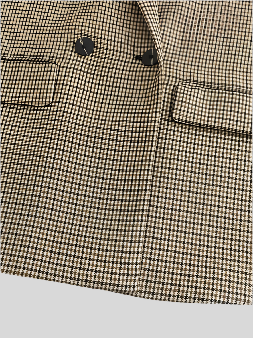 Classic Houndstooth Blazer