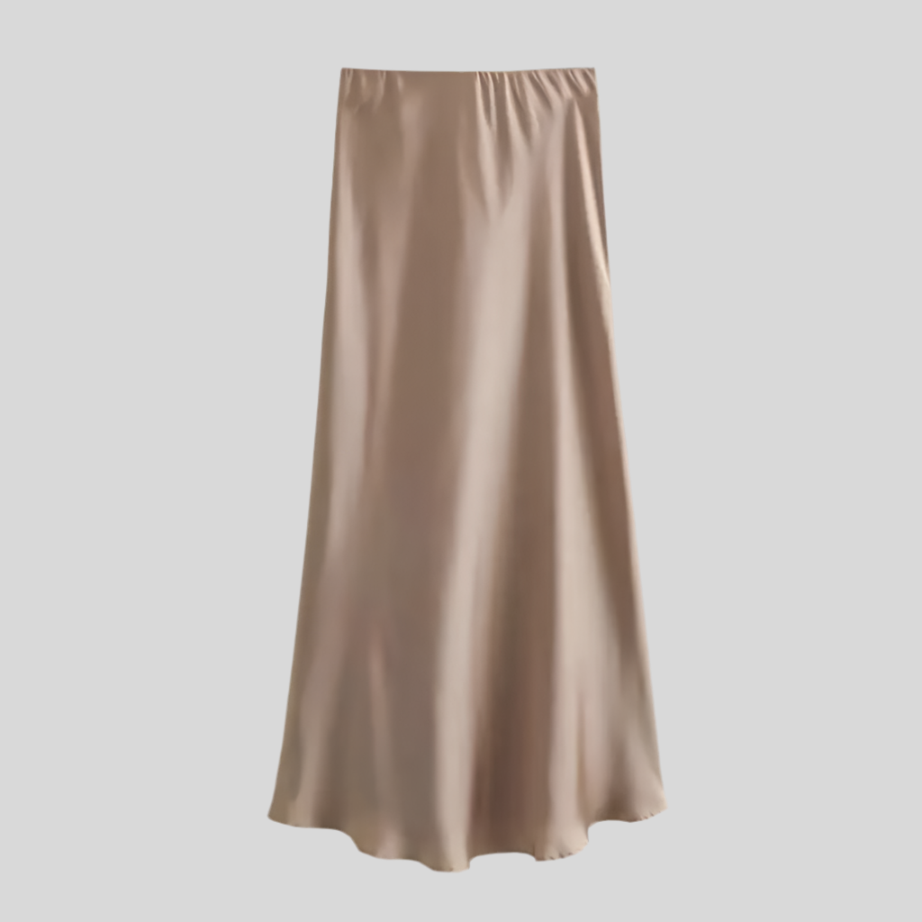 Silky Satin Midi Skirt