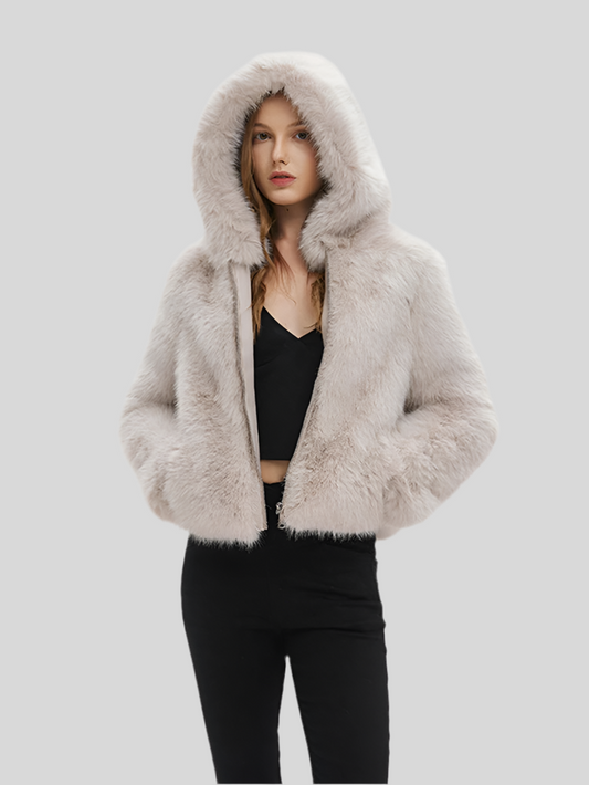 Faux Fur Hooded Jacket