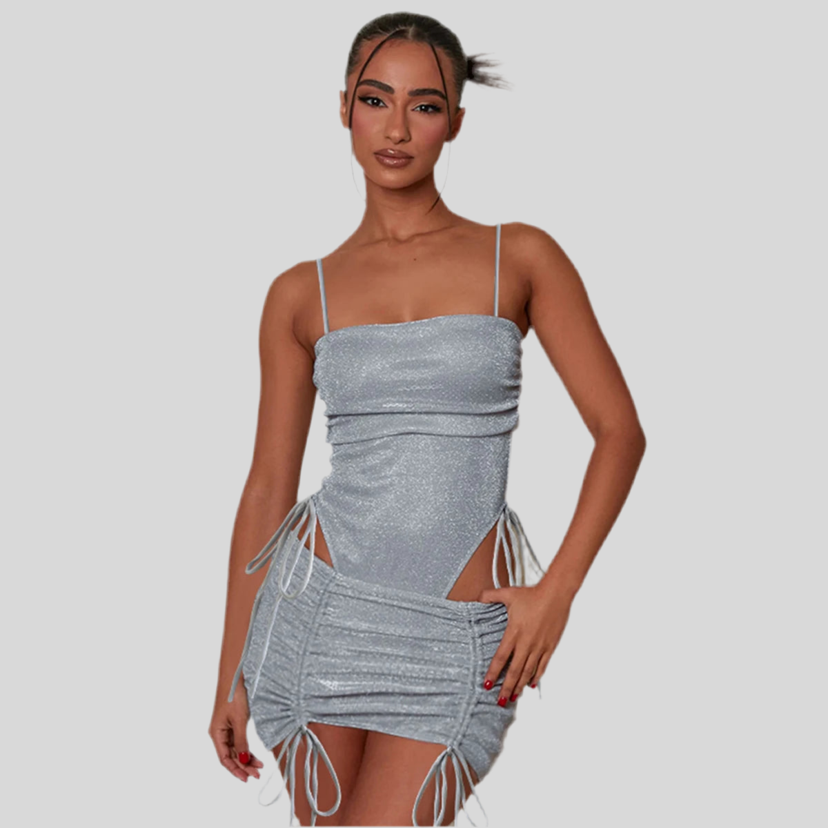 Metallic Mini Dress