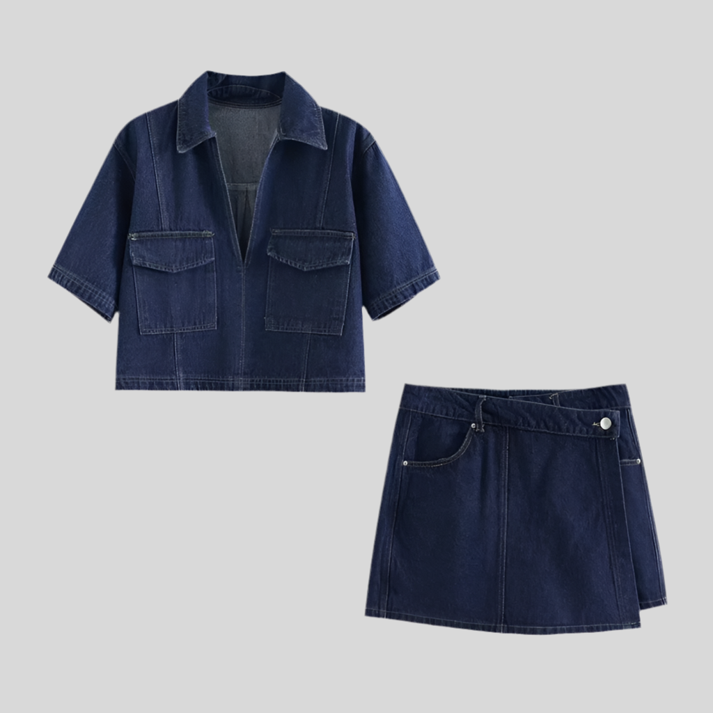 Two-Piece Denim Set