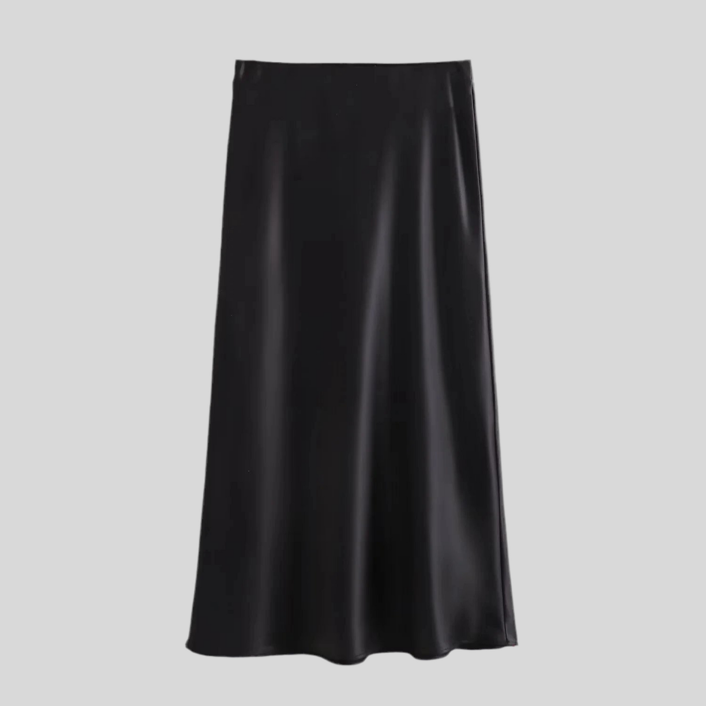 Silky Satin Midi Skirt