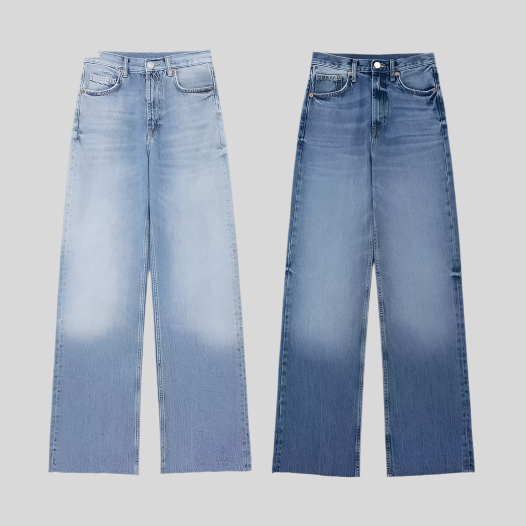 High-Waisted Wide-Leg Jeans