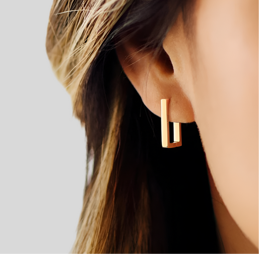 Minimalist Geometric Bar Earrings