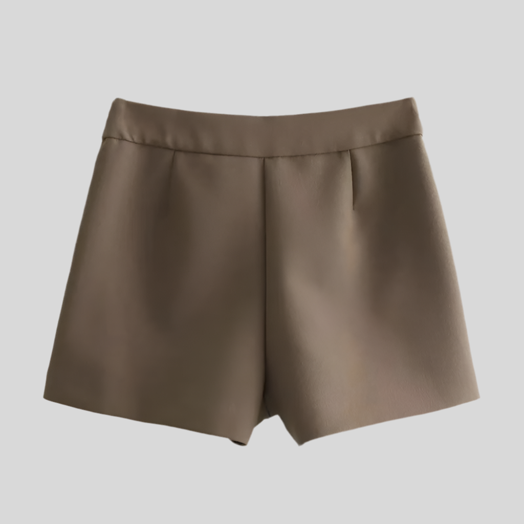 High-Waisted Wrap Skort