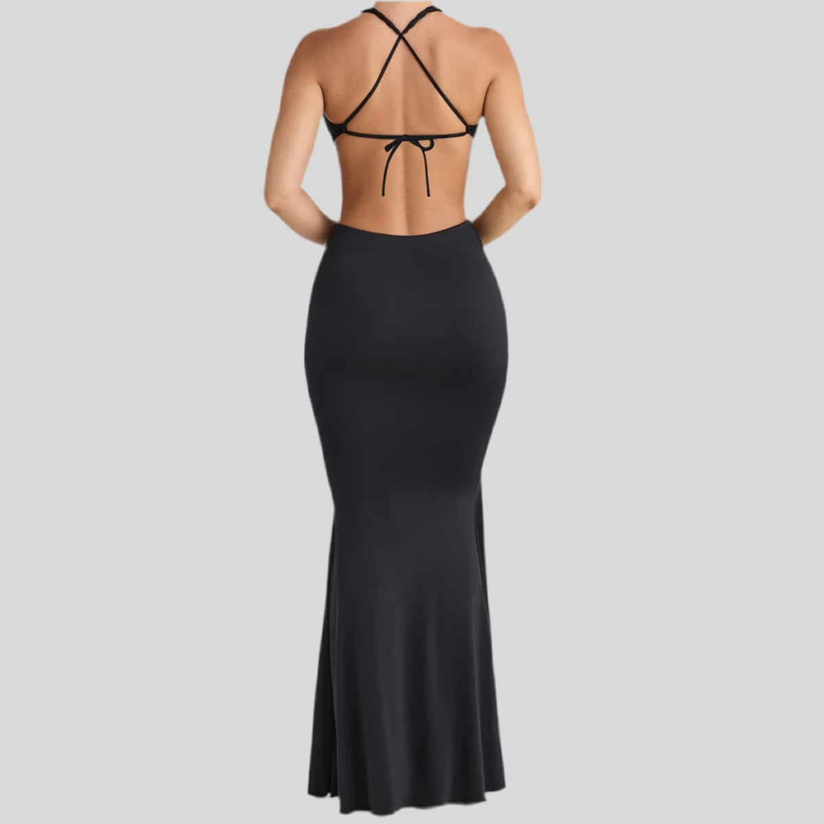 Sultry Cut-Out Maxi Dress with Ring Detailing