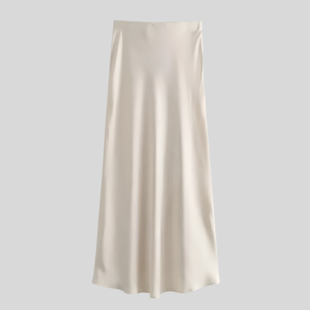 Silky Satin Midi Skirt