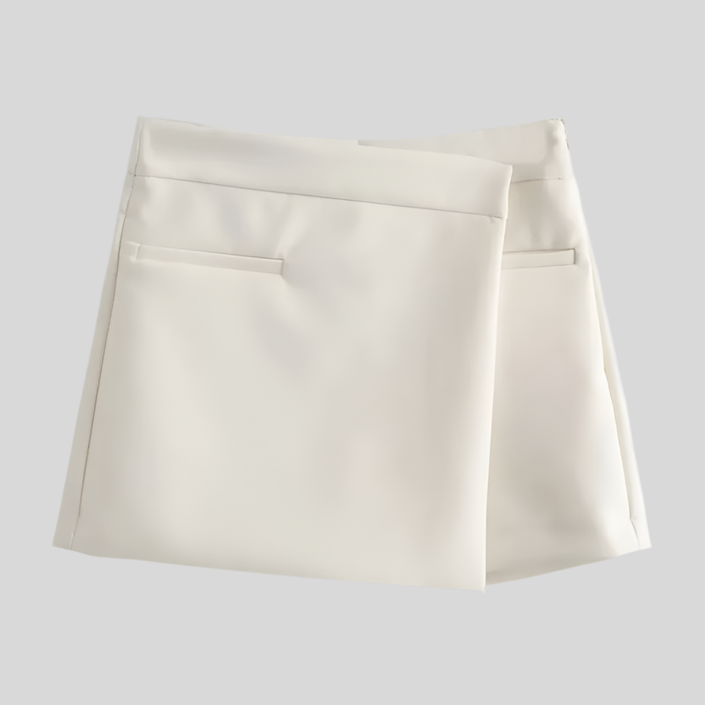 High-Waisted Wrap Skort