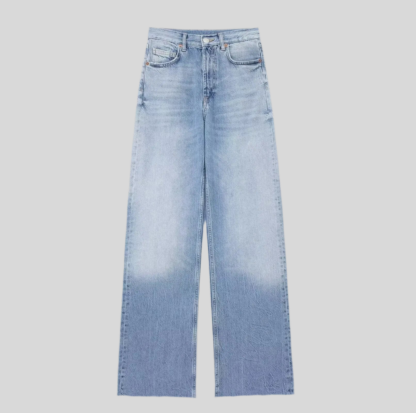 High-Waisted Wide-Leg Jeans