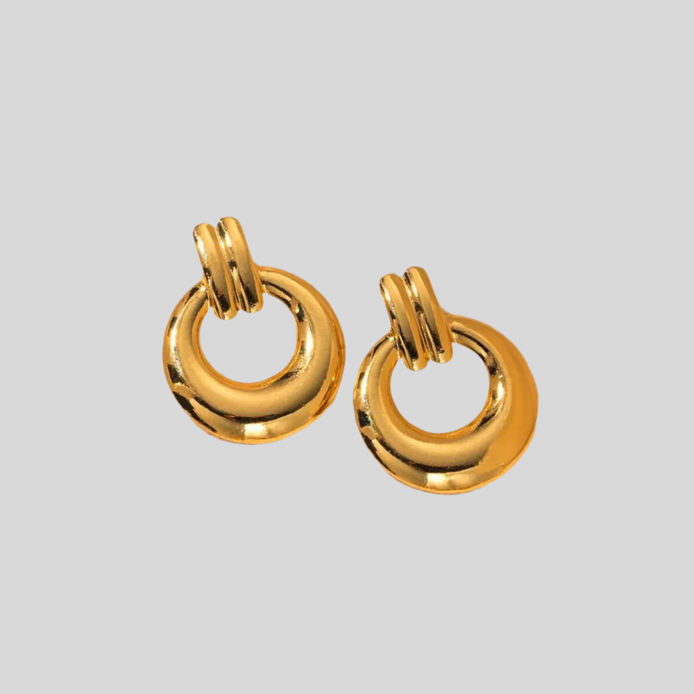 Chunky Gold Hoop Earrings