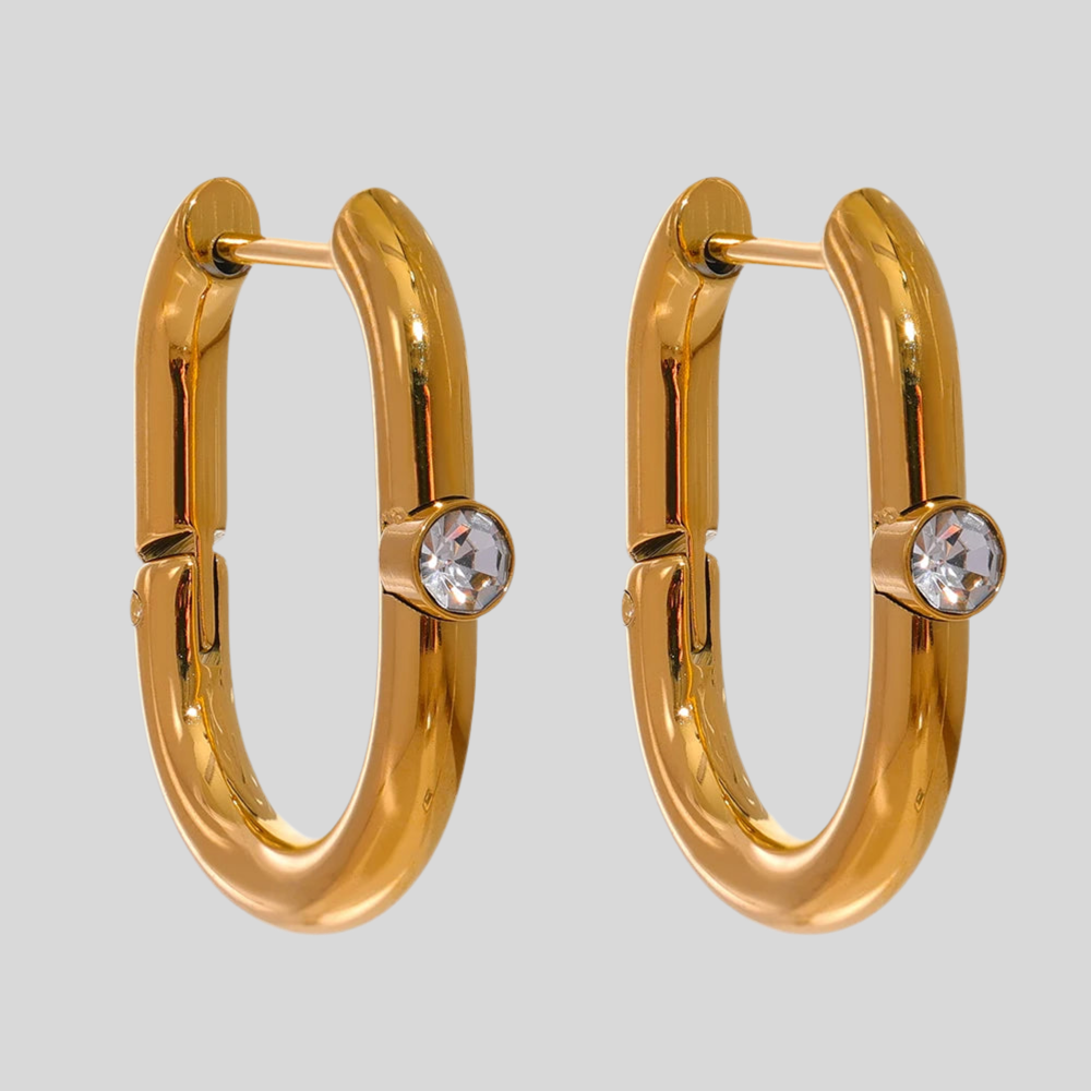 The Aurora Diamond Accent Hoop Earrings