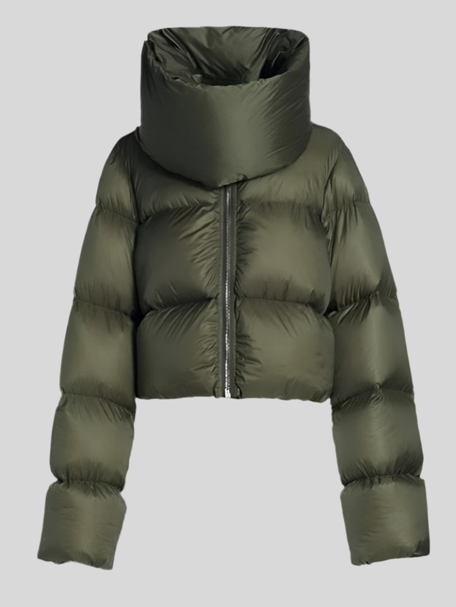 Oversized Dramatic Wrap Puffer Jacket