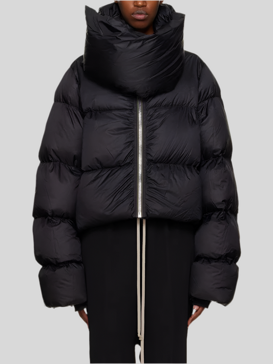 Oversized Dramatic Wrap Puffer Jacket