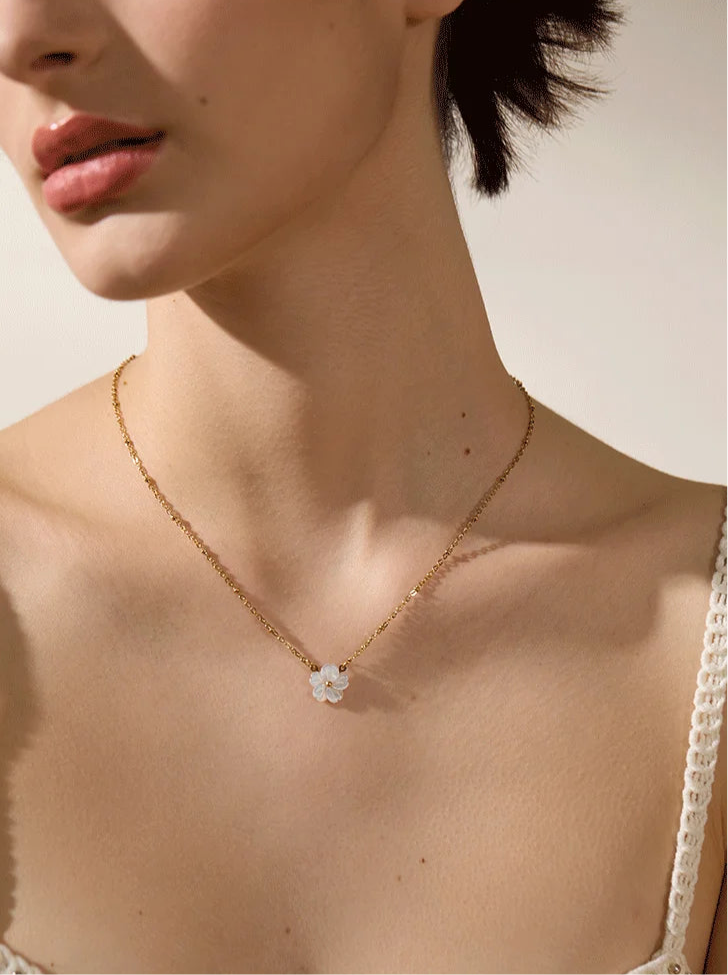 The Blossom Pearl Flower Necklace