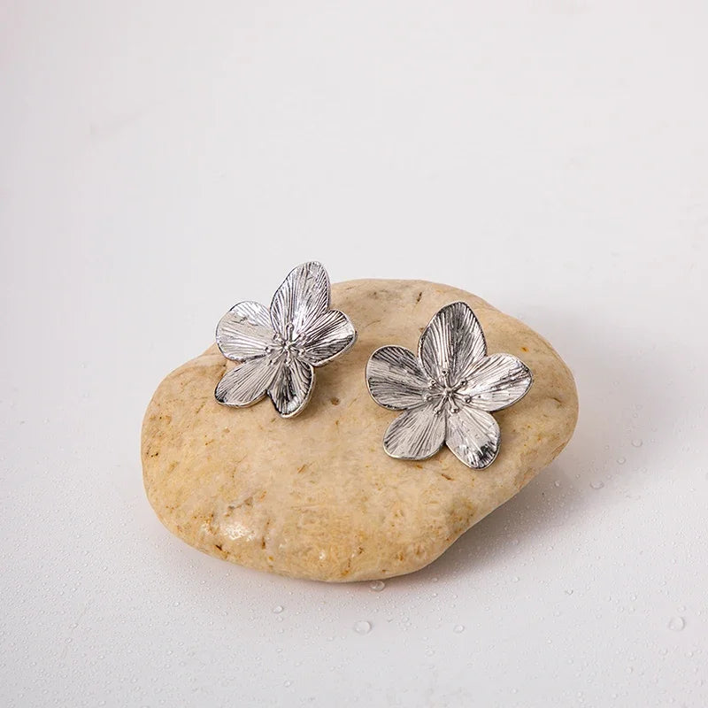 Floral Statement Stud Earrings