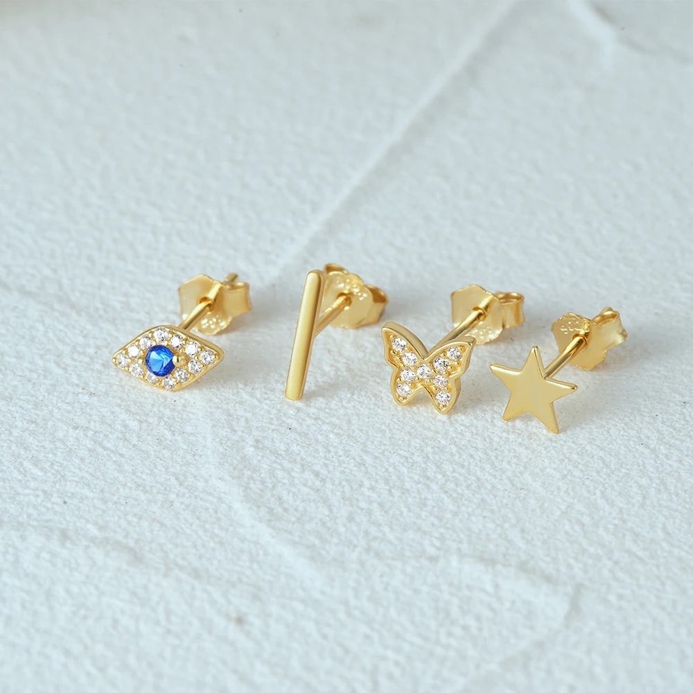 Celestial & Butterfly Stud Earring Set